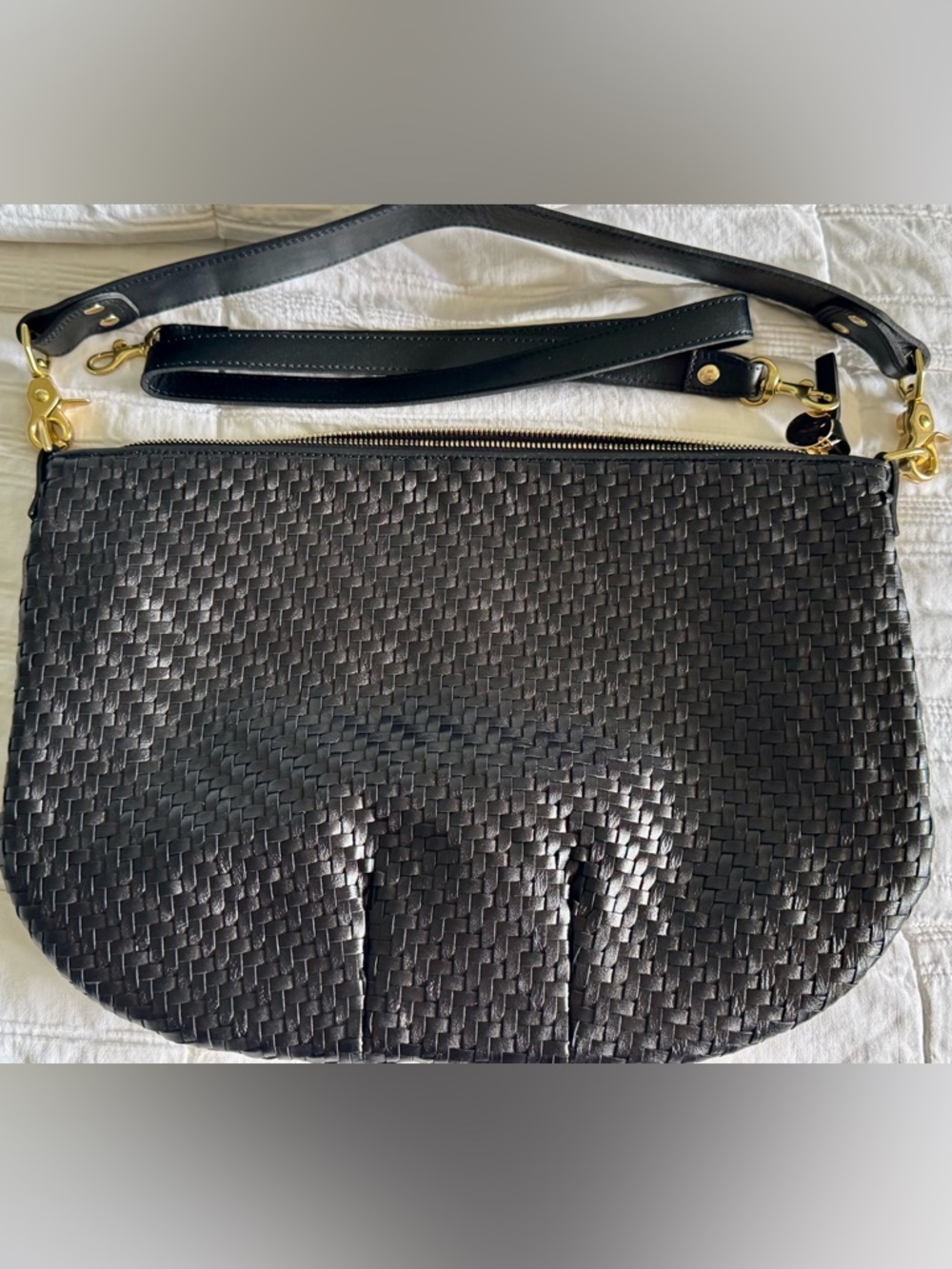 Clare V - Moyen Messenger Bag in Black Zig Zag *NWOT*